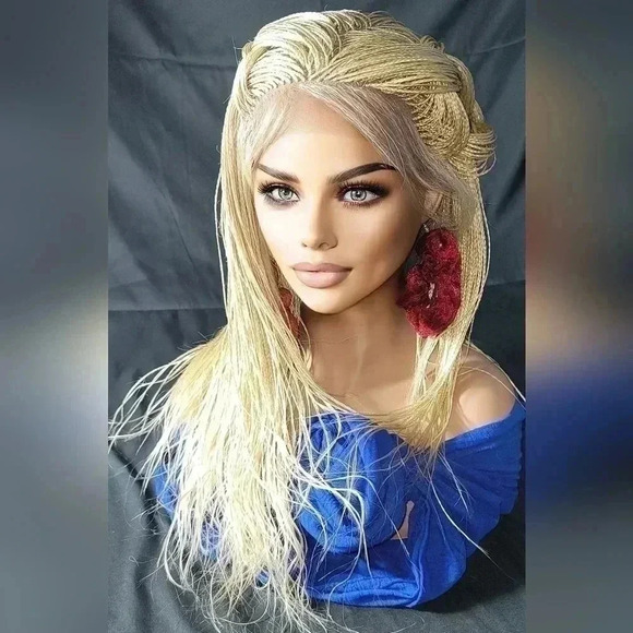 Stunning Style Revolution: 100% Handmade Micro Millions Braided Full Lace Wigs". - Picture 6 of 17